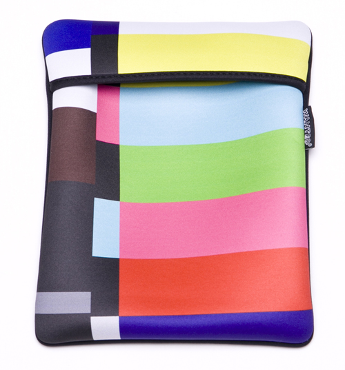 Retro TV Test Pattern Neoprene iPad Cover