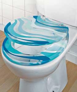 Retro Waves Toilet Seat