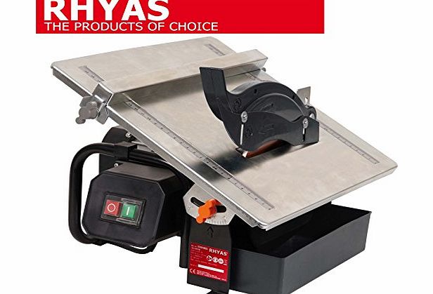 Rhyas 180mm 600W Wet Electric Tile Cutter   FREE Diamond Blade