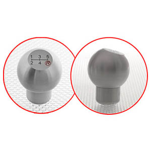 Slant Top Gear Knob - Satin Titanium