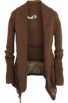 Rick Owens Angora blend shawl cardigan