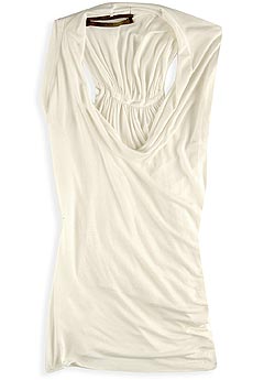 Rick Owens Asymmetrical draped top