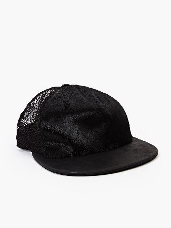 Rick Owens Drkshdw Black Panelled Baseball Cap