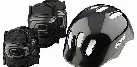 Boys Bike Helmet and Pads Set by Riderz