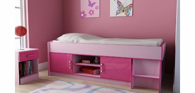 Ottawa Caspian Cabin Bed - Boys or Girls - Blue or Pink - 3ft Single (Blue)