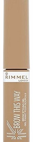 Rimmel Brow This Way Eyebrow Gel - Blonde