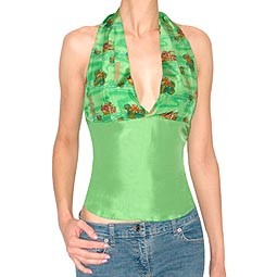 Silk Halterneck Top