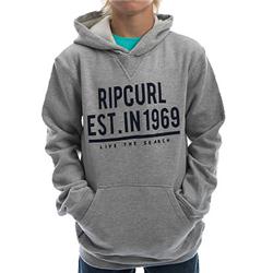 Rip Curl Boys Bobcat Hood - Cement Marle