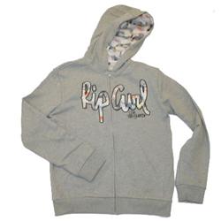 Boys Guten Tag Zip Hoody - Cement Marle