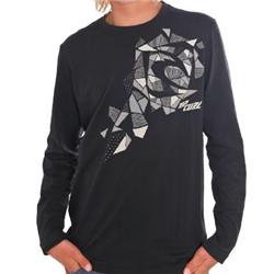 Boys Mosaic Breakdown LS T-Shirt - Black