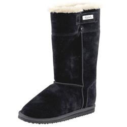 Ladies Fluffy Boots - Black