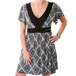 Ladies Tribalista Dress - Solid Black