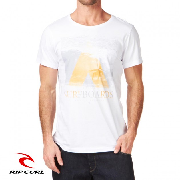 Mens Rip Curl MP Tube T-Shirt - White