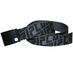 Slant Webbed Belt - Black