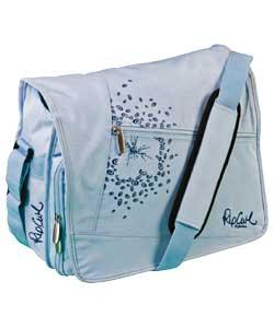 Hibiscus Despatch Bag - Light Blue