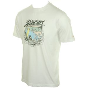 Mens Ripcurl Tamaris Tee Shirt. White