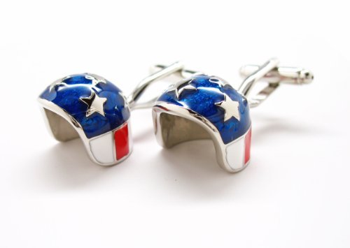 River Horse Design Easy Rider Big Motor Cycle Motorcycle Helmet Free as a Bird Cufflinks Cuff Links