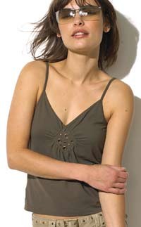 eyelets camisole (khaki)