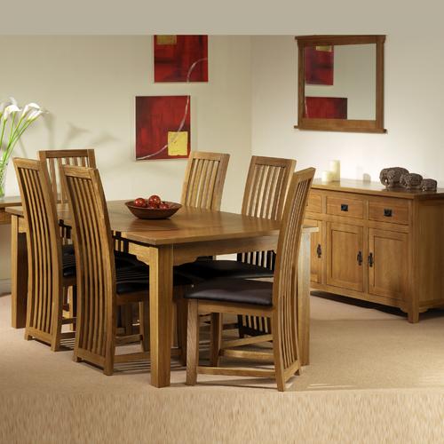 02. Riverwell Oak Dining Set (5`Table + Sideboard)