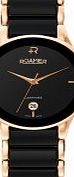 Roamer Ladies Ceraline Saphira Black Rose Gold