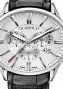 Roamer Mens Superior Chronograph Black Leather