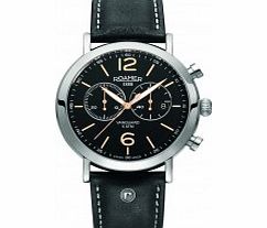 Roamer Mens Vanguard Chrono Black Leather Strap