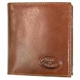 Robe di Firenze Brown Leather Men` Breast Coat ID Wallet