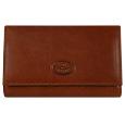 Robe di Firenze Brown Sleek Leather Flap Wallet