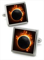 Robert Charles Space Sun Eclipse Cufflinks by