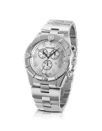 Roberto Cavalli Diamond Time - Mens Silver Dial Chronograph