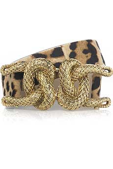 Roberto Cavalli Leopard print belt