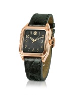 Roberto Cavalli Venom - Ladies Black Gold Plated Dress Watch