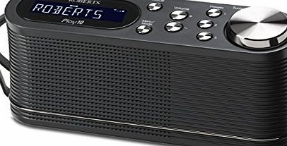 Roberts Radio Play10 DAB/DAB /FM Digital Radio with Simple Presets - Black