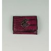 Tri-Fold Croc Wallet (Grape)