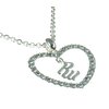 RocaWear Women RocaWear white gold RW Heart necklace