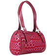 Ruby Sparkling Signature Mini Barrel Bag