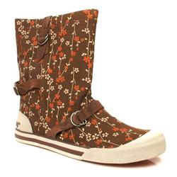 Female Rocket Dog Jetway Fabric Upper Alternative in Brown