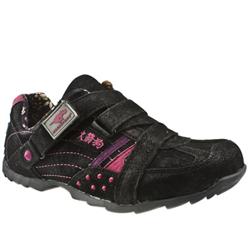 Rocket Dog Female Rocketdog Dogma Manmade Upper Low Heel Shoes in Black and Pink