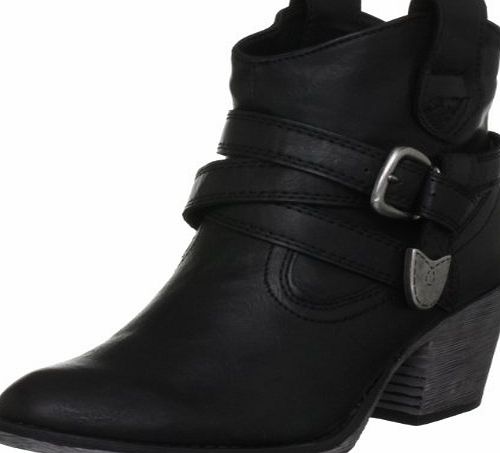 Rocket Dog Satire, Womens Biker Boots, Black (Slick Black), 5 UK (38 EU)