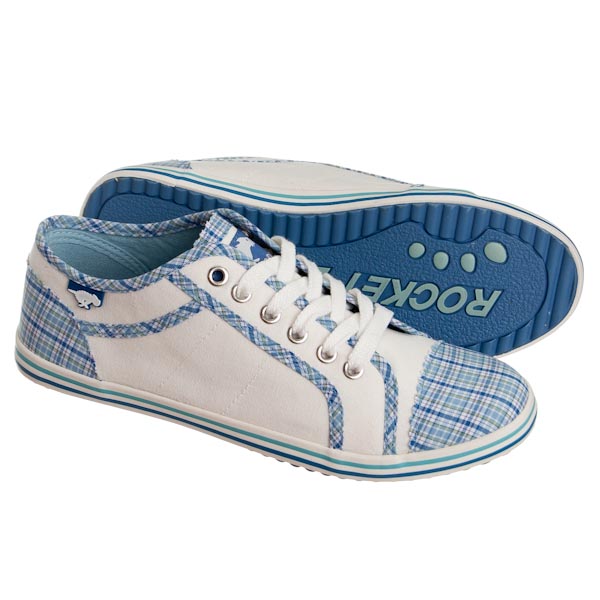 Rocket Dog Shoes - Drea - Scout Plaid Blue/White