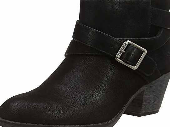 Rocket Dog Sparrow, Womens Biker Boots, Black (Vintage Worn Black), 7 UK (39 EU)