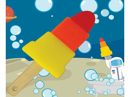 Rocket Ice Lolly Shaped Sponge 4338P