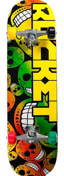 Rocket Pro Logo Jah Head Skateboard - 7.8 inch