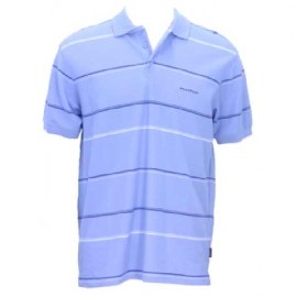 Stripe Polo - Blue