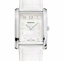 Rodania Swiss Ladies Silver and White Altra Watch