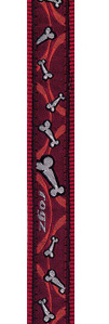 Beach Bum Range - Bones on Red Design:Collar