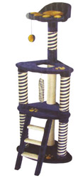 Plush Scratcher & Climber (Blue/Gold)