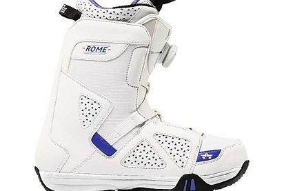 Rome Stomp Boa Boots - White/Purple