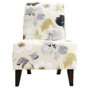 occasional chair, black poppy