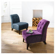 Occasional Chair, Velvet Plum